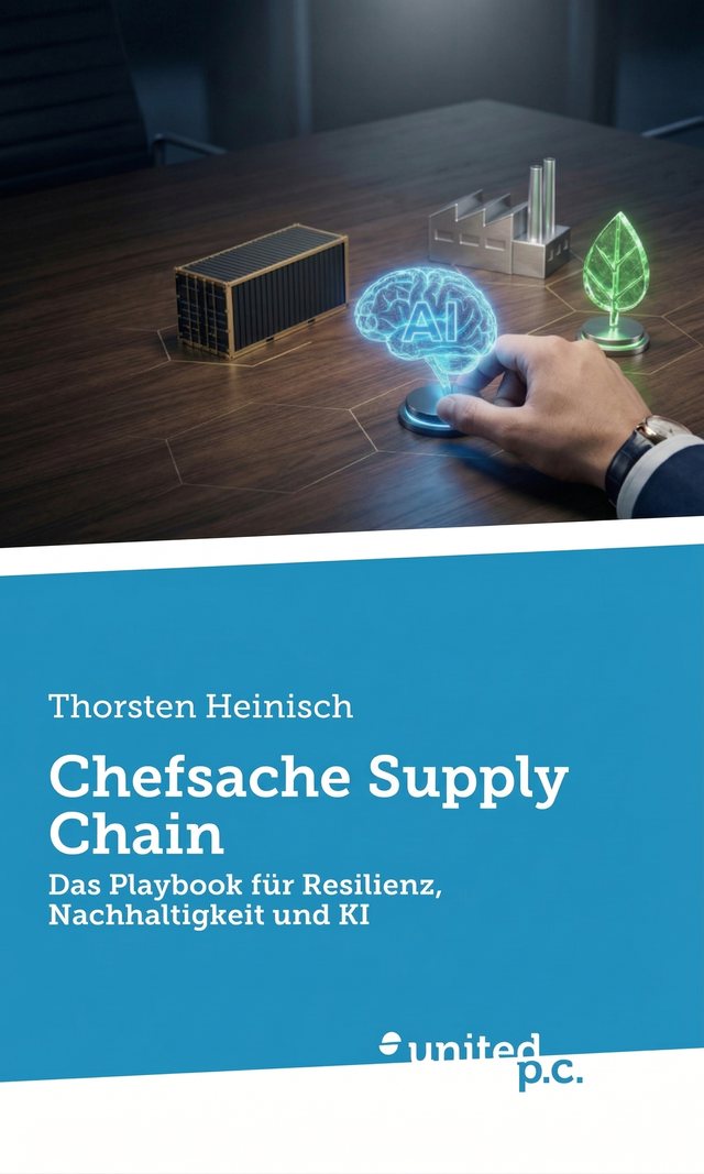 Buchcover: Chefsache Supply Chain – Das Playbook für Resilienz, Nachhaltigkeit und KI